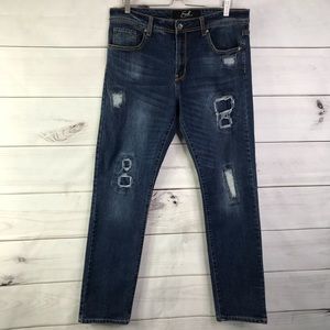Earl Jeans Slim Fit Factory Distressed Jeans